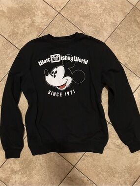 Disney Black Mickey Graphic Sweatshirt